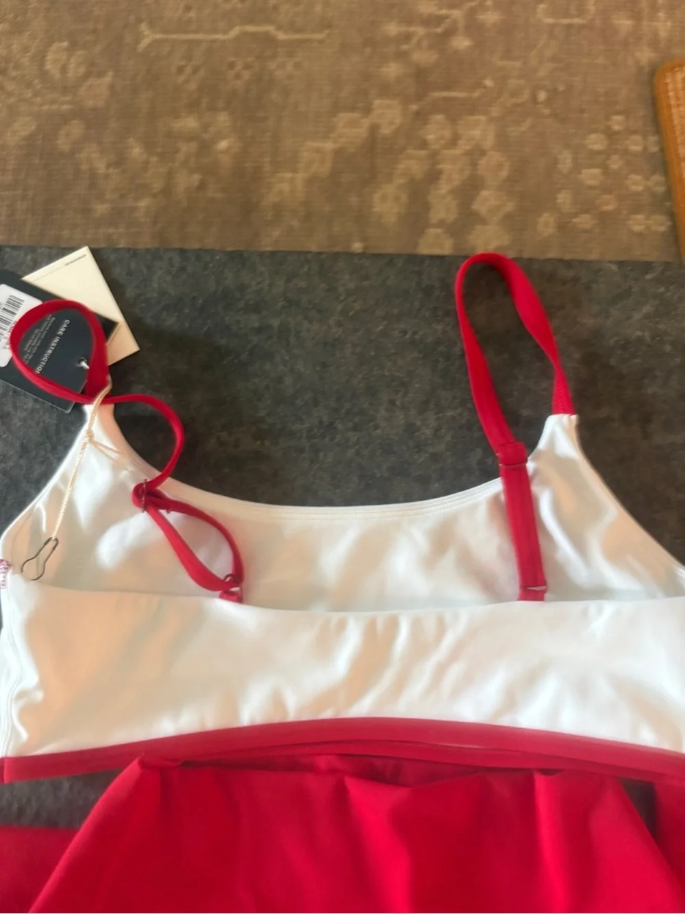 SET Active Red and White Sportswear Set. NWT!! Roma color. - Picture 8 of 9